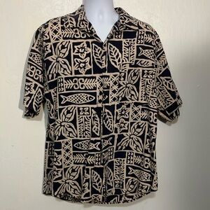 Back East basic block print 100% cotton lightweight men’s shirt XL